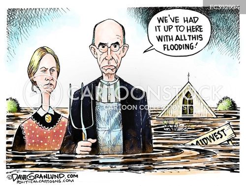Rising Water Cartoons and Comics - funny pictures from CartoonStock
