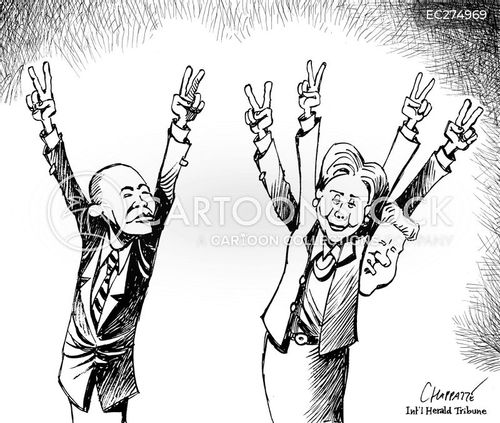 Obama Reset Button Sign Gesture Cartoons and Comics - funny pictures from CartoonStock