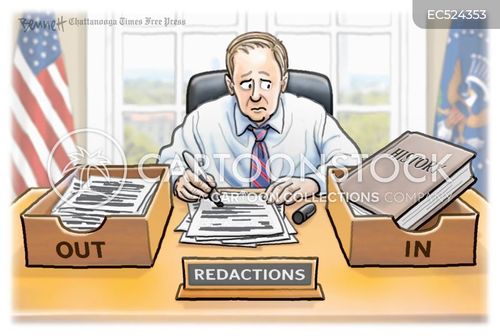 Redacting Cartoon Altering Records Cartoons and Comics - funny pictures from CartoonStock