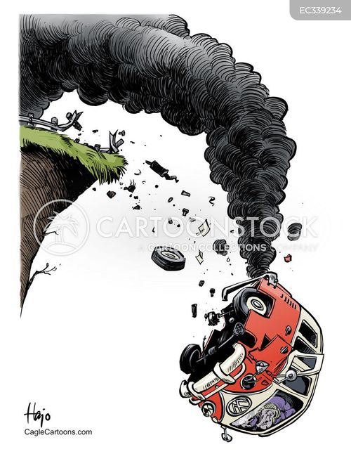 Car Pollution Cartoons and Comics - funny pictures from CartoonStock