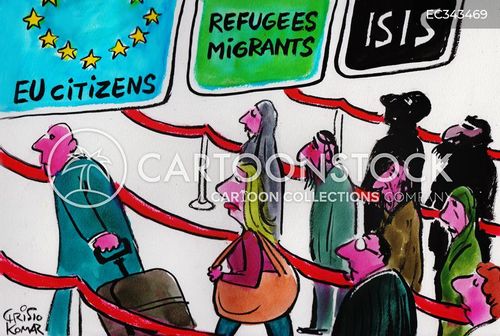 world cartoon with europe and the caption EU border control by Christo Komarnitski