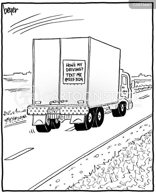 Truck Driving Cartoons and Comics - funny pictures from CartoonStock