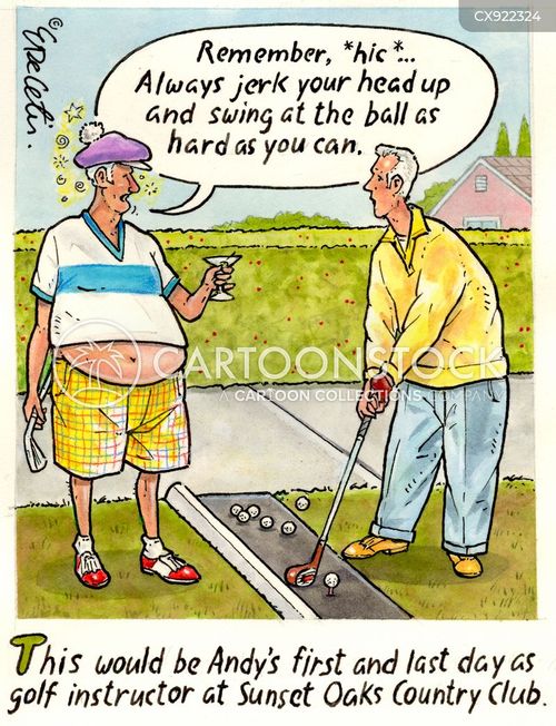 Golf Technique Cartoons and Comics - funny pictures from CartoonStock