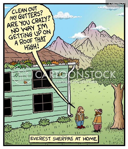 Clean Gutters Cartoons And Comics Funny Pictures From Cartoonstock