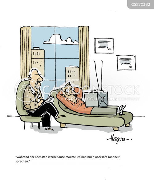 Cartoons und Karikaturen mit Psychiatrischer Patient
