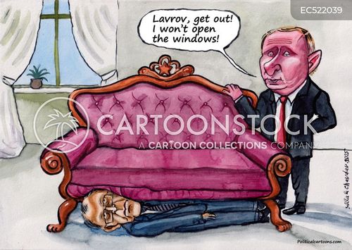 Window Or Tea Putin's Inner Circle Cartoons and Comics - funny pictures from CartoonStock