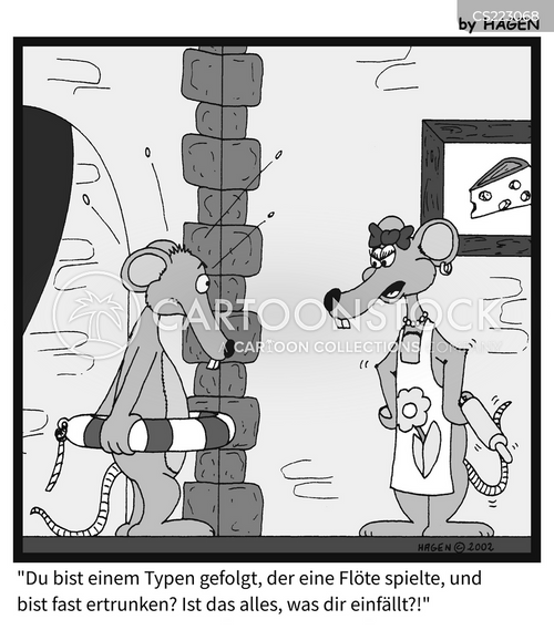 Cartoons und Karikaturen mit Ertrunkene Ratten