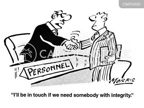 Integrity Cartoons and Comics - funny pictures from CartoonStock