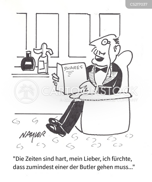 Cartoons und Karikaturen mit Butlers