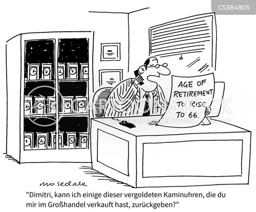 Cartoon Rente Cartoons und Karikaturen mit Rentenalter
