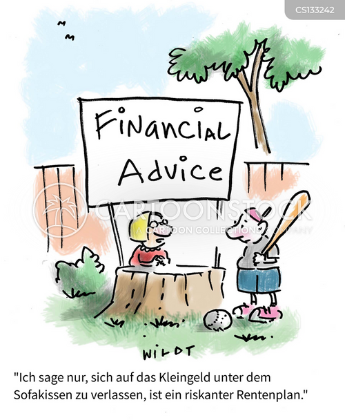 Cartoons und Karikaturen mit Finanzielles Polster