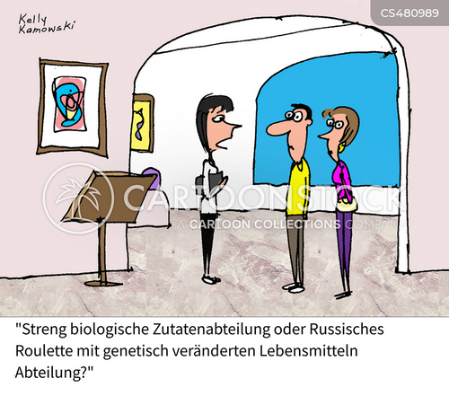 Cartoons und Karikaturen mit Bio-restaurants