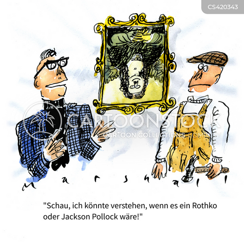 Cartoon Marc Rothko Cartoons und Karikaturen mit Rothko