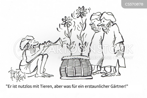 Cartoons und Karikaturen mit Gärtner