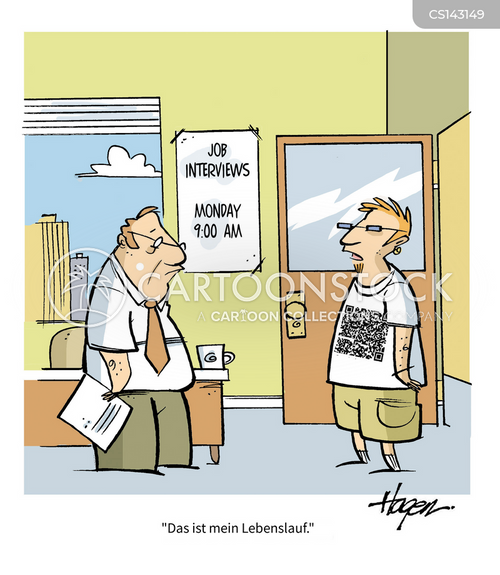 Cartoons und Karikaturen mit Qr-code
