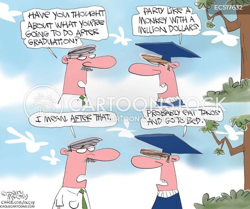 Graduation Party Cartoons and Comics - funny pictures from CartoonStock