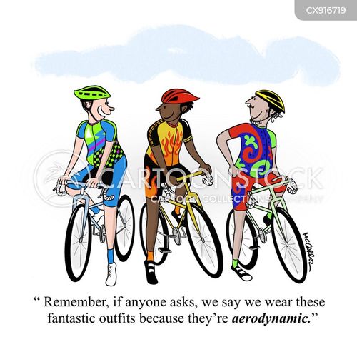 Middle aged Men In Lycra Cartoons and Comics funny pictures from