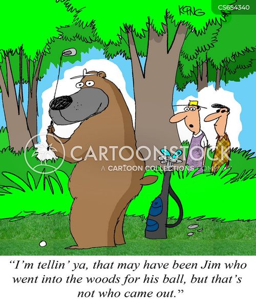 Lost Ball In Woods Cartoons and Comics - funny pictures from CartoonStock