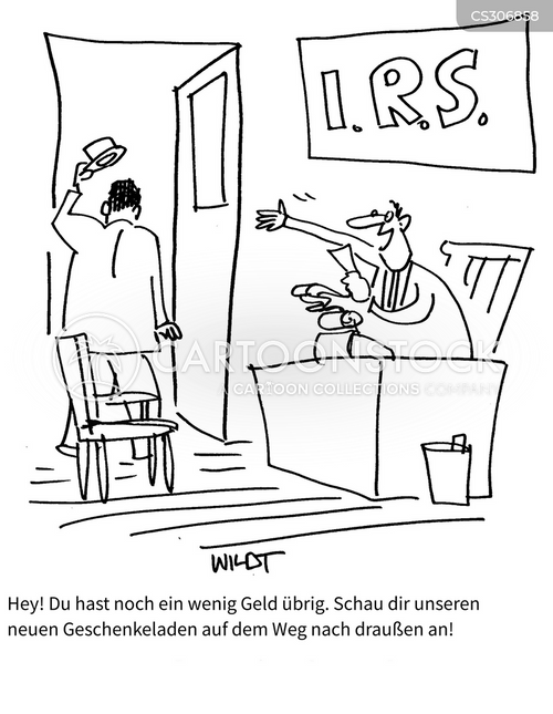 Cartoons und Karikaturen mit Residualeinkommen