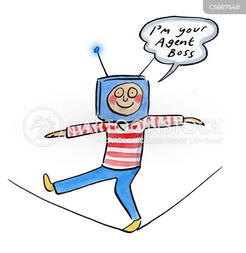 Tv-headed Character Cartoons and Comics - funny pictures from CartoonStock