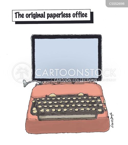 Typewriter Cartoons and Comics funny pictures from CartoonStock