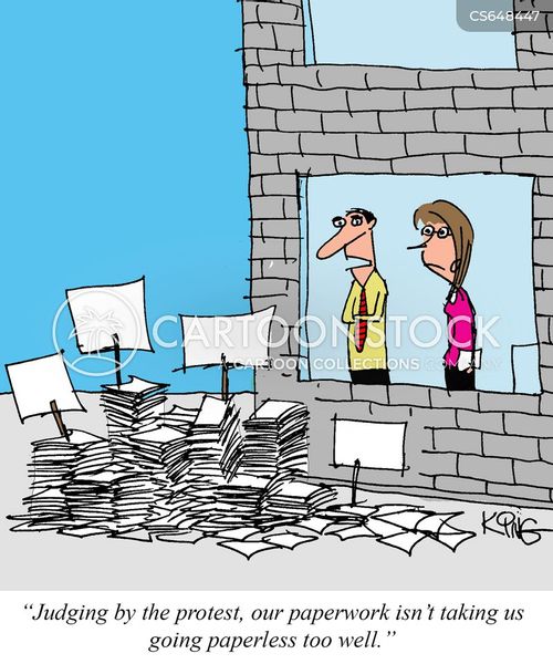 Paperwork Cartoons and Comics - funny pictures from CartoonStock