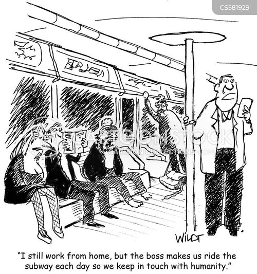 E-commuting Cartoons and Comics - funny pictures from CartoonStock