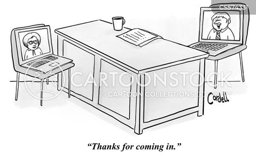 In-person Meetings Cartoons and Comics - funny pictures from CartoonStock