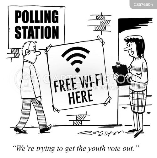 cartoon voter political young people