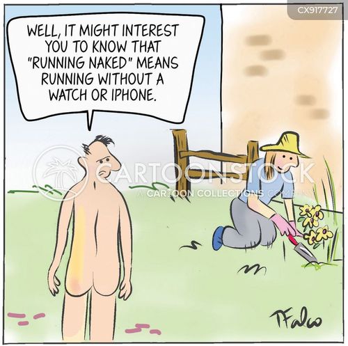 500px x 497px - Running Naked Cartoons and Comics - funny pictures from CartoonStock