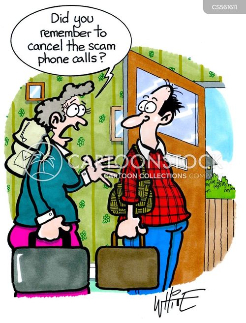 Phone Scam Cartoons And Comics Funny Pictures From Cartoonstock