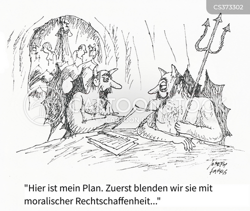 cartoons-und-karikaturen-mit-diabolische-planung