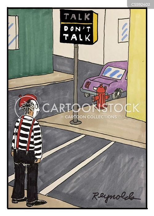 No Talking Cartoons and Comics - funny pictures from CartoonStock