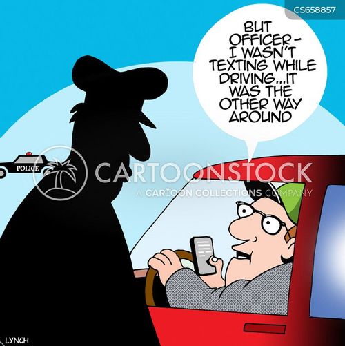 Texting While Driving Cartoons and Comics - funny pictures from ...