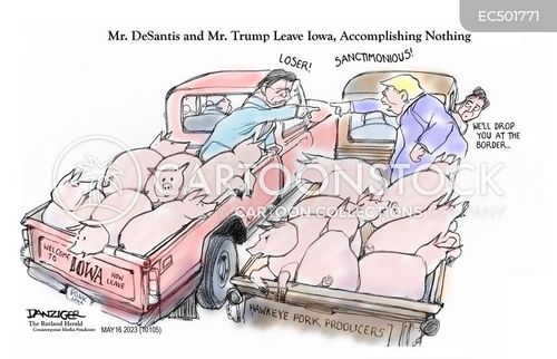 Iowa Rally Cartoons and Comics - funny pictures from CartoonStock