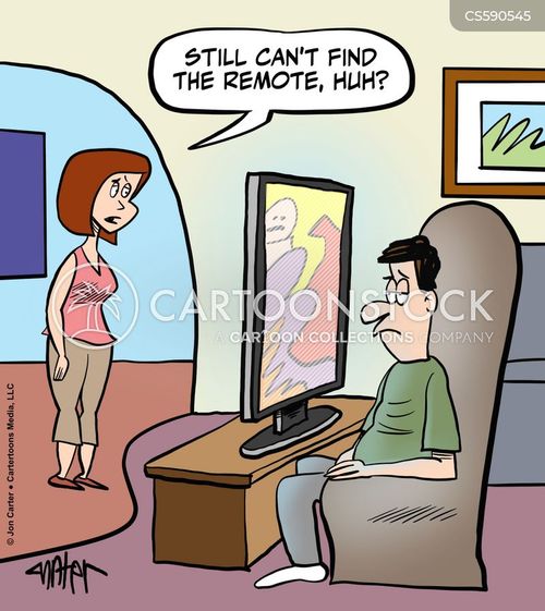 Missing Remote Cartoons and Comics - funny pictures from CartoonStock
