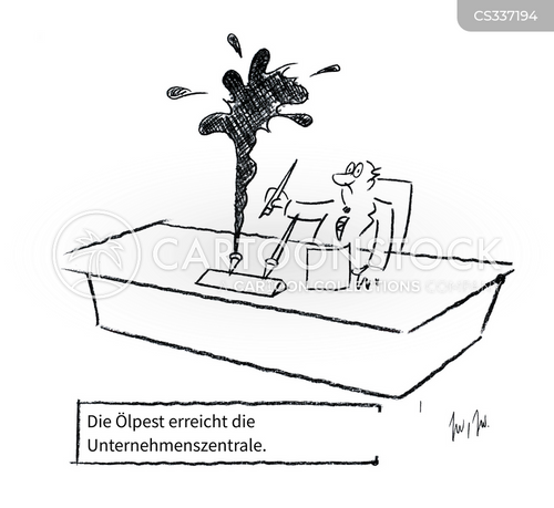 Cartoons und Karikaturen mit Exxon Valdez-katastrophe