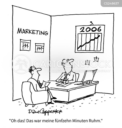 Cartoons und Karikaturen mit 5 Minuten Ruhm