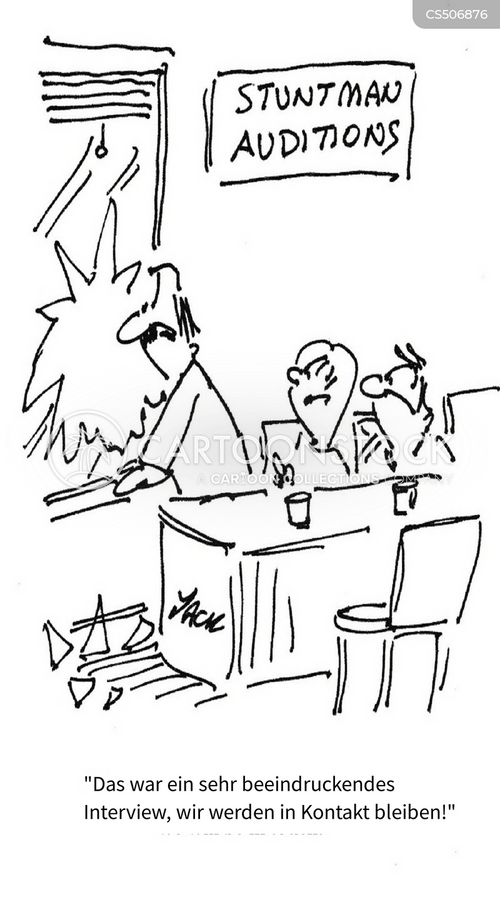 Cartoons und Karikaturen mit Interview