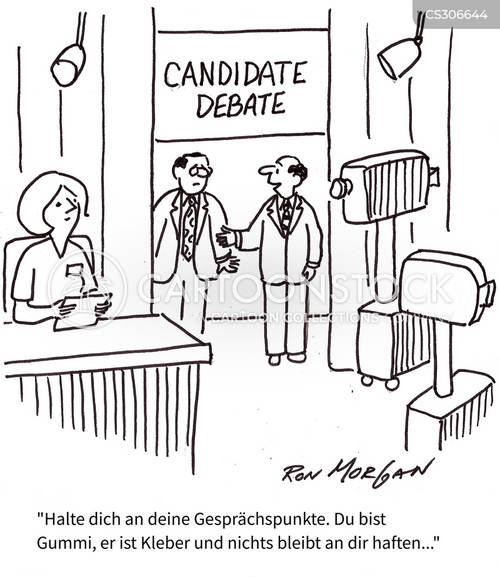 Cartoons und Karikaturen mit Debattenstrategie