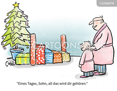 Cartoons und Karikaturen mit Weihnachtsstern
