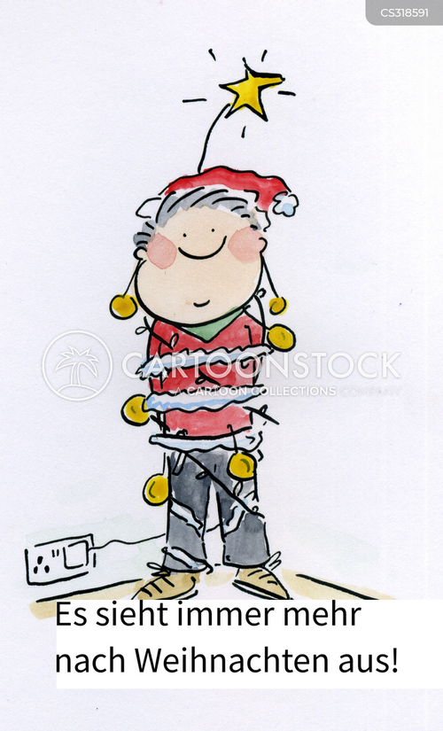 Cartoons und Karikaturen mit Weihnachtsstern