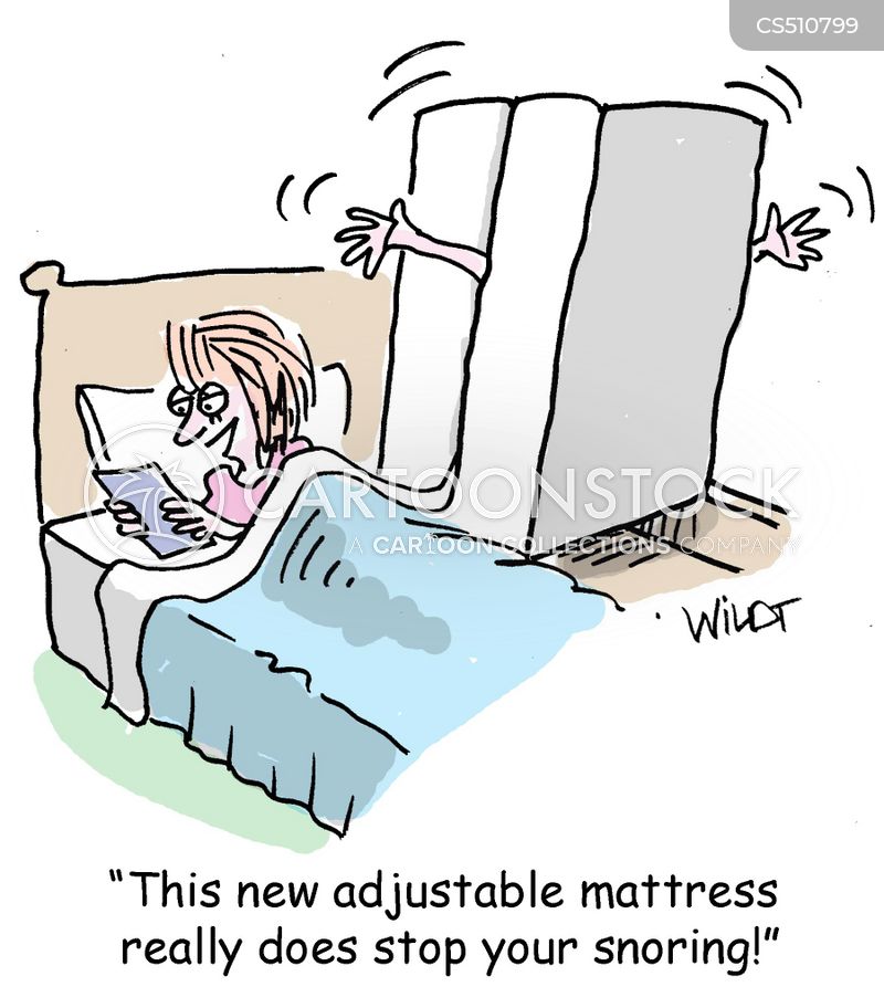 "This new adjustable mattress really does stop your snoring!"