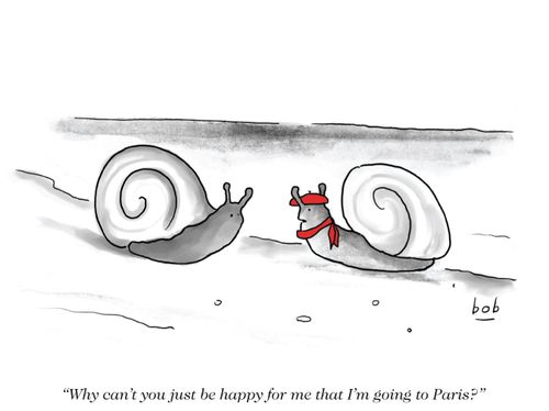 "Why can't you just be happy for me that I'm going to Paris?"