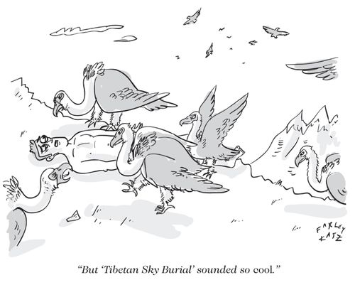 "But 'Tibetan Sky Burial' sounded so cool."