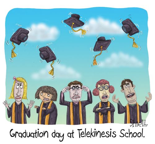 Graduation Day At Telekinesis School