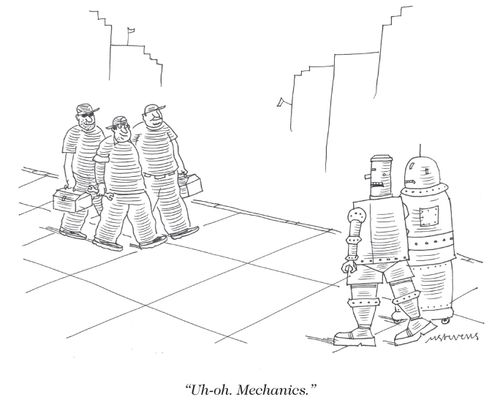 "Uh-oh. Mechanics."