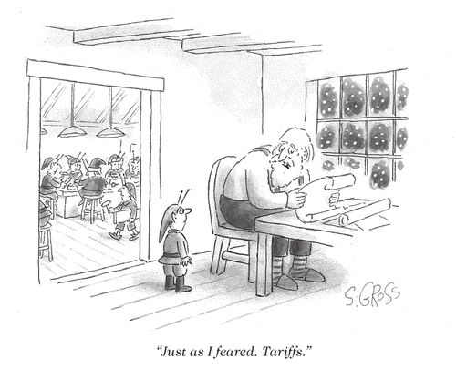 "Just as I feared. Tariffs."