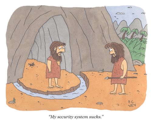 "My security system sucks."