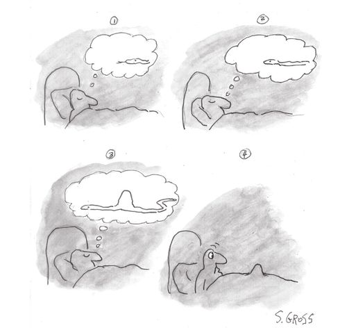 A man dreams of a snake